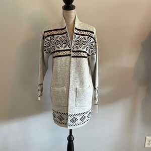 Debut Cardigan with hippie, boho inspired details.  Excellent condition.  S/M